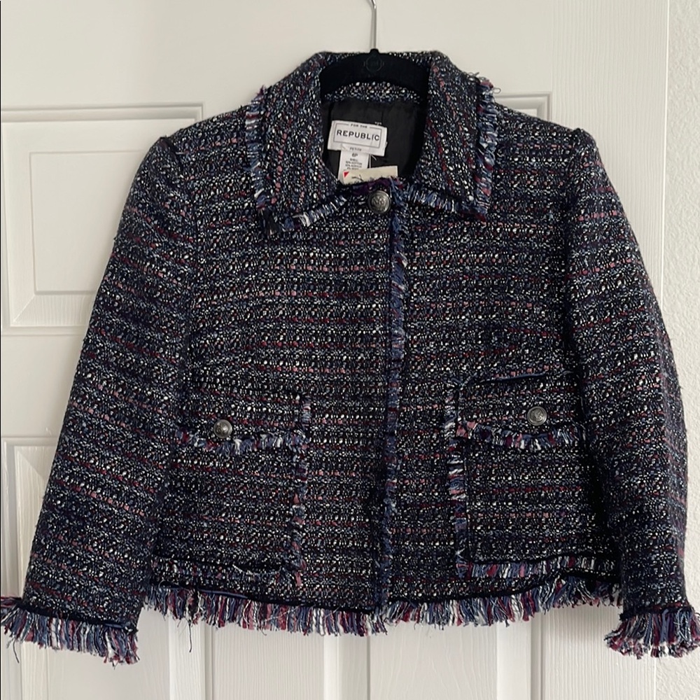 For The Republic Multicolor Tweed Jacket